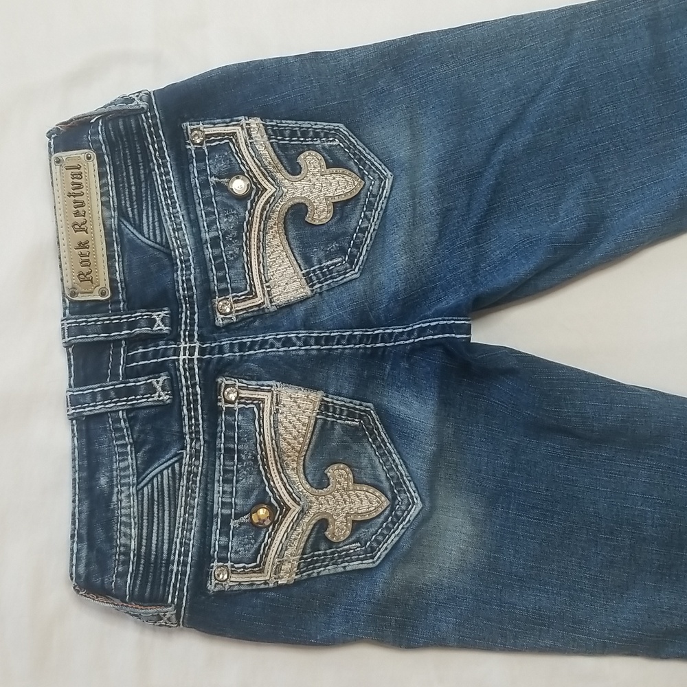 Rock Revival Yui Bootcut Denim Blue Jeans